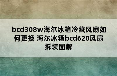 bcd308w海尔冰箱冷藏风扇如何更换 海尔冰箱bcd620风扇拆装图解